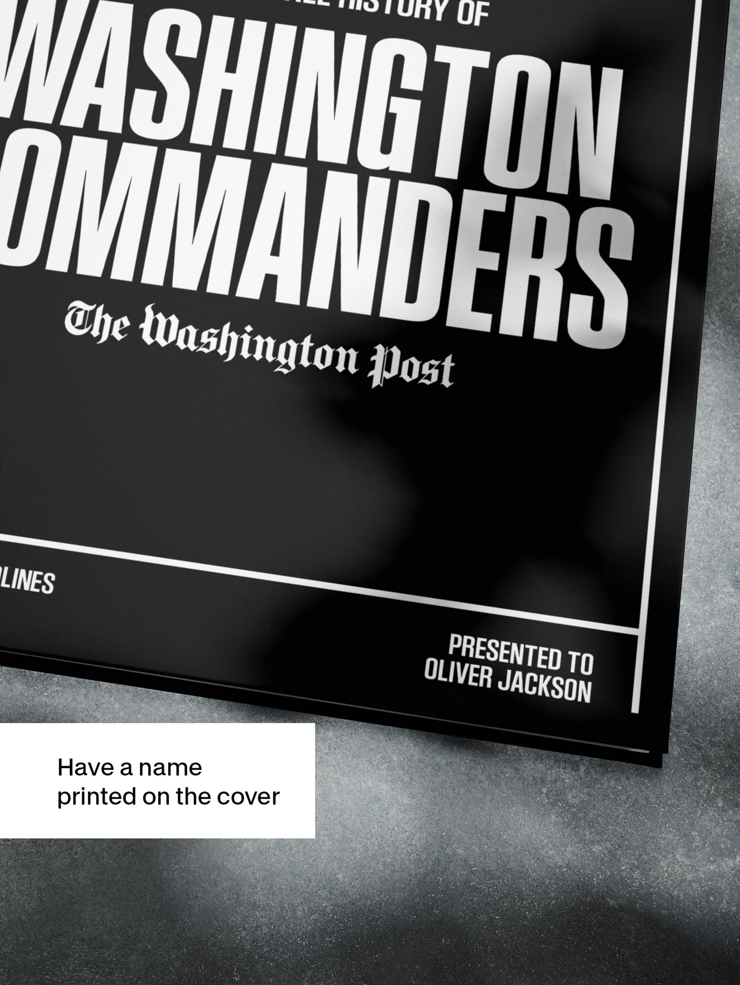 The US Football History of Washington Commanders Washington Post Edition Book - Historic Newspapers