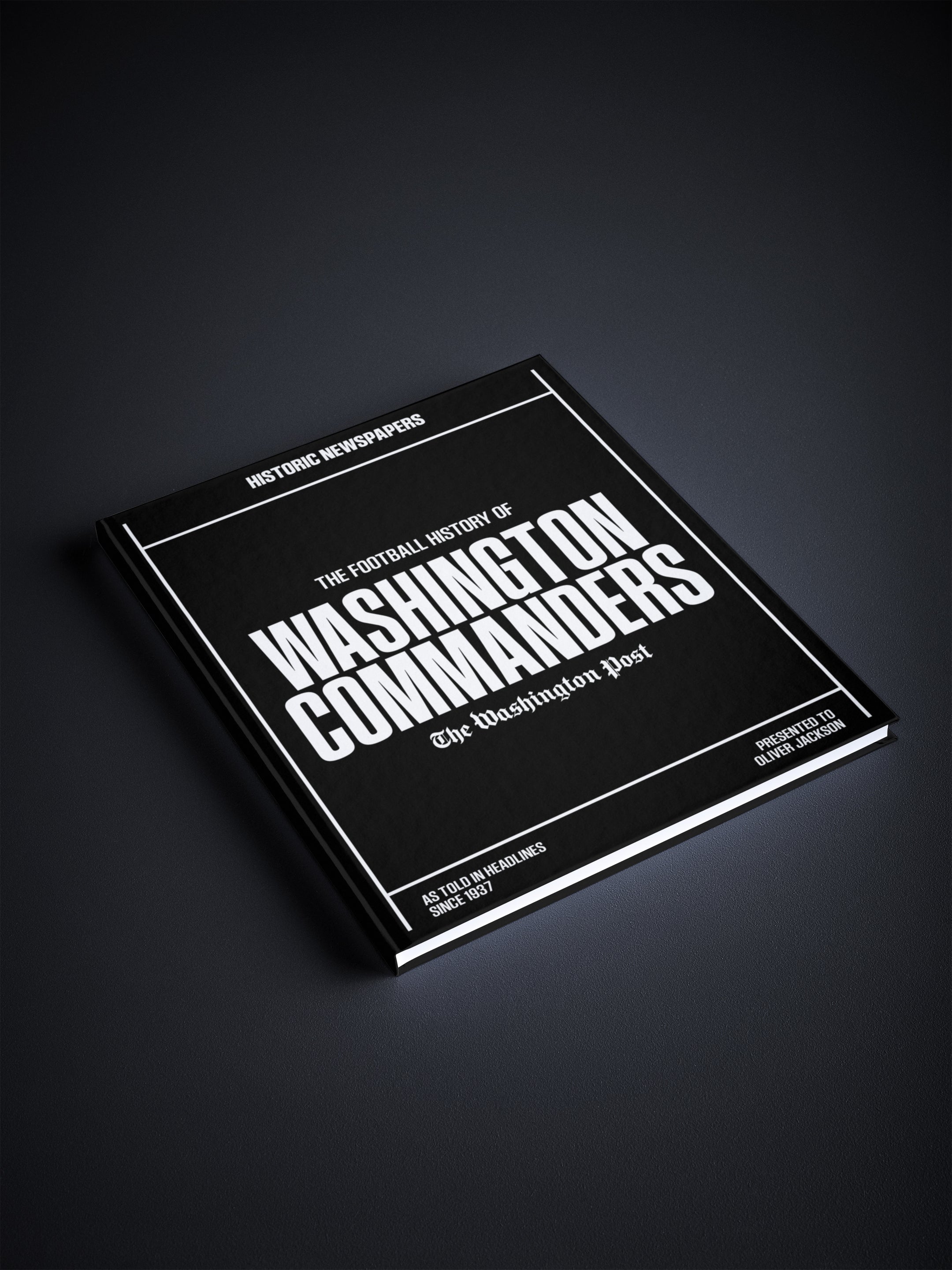 The US Football History of Washington Commanders Washington Post Edition Book - Historic Newspapers