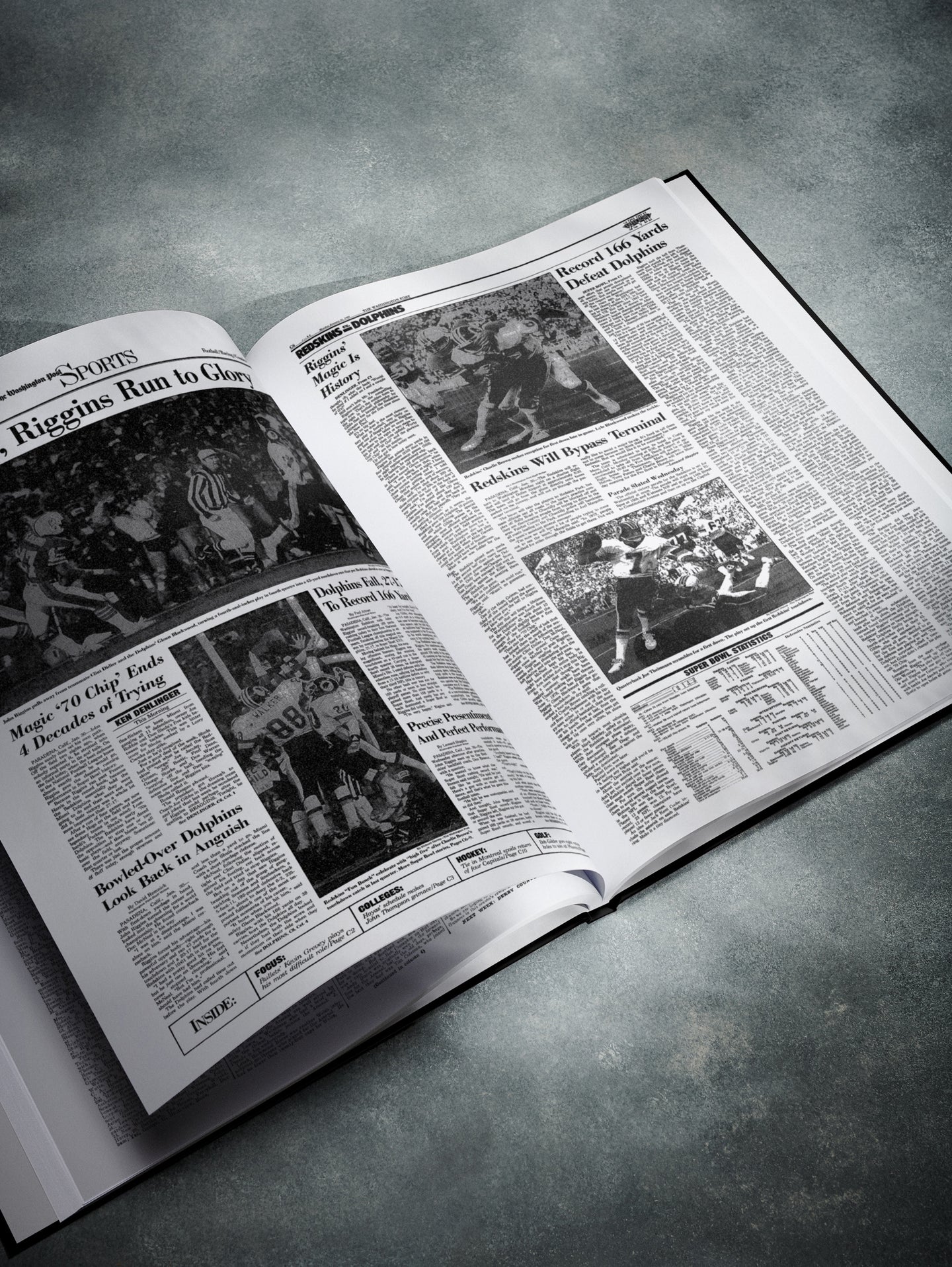 The US Football History of Washington Commanders Washington Post Edition Book - Historic Newspapers