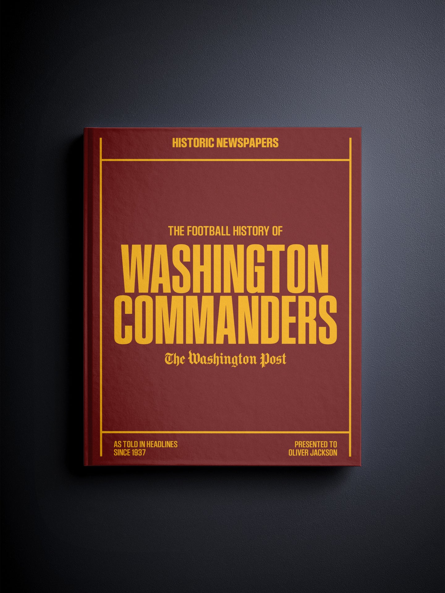 The Football History of Washington Commanders Washington Post Edition Book