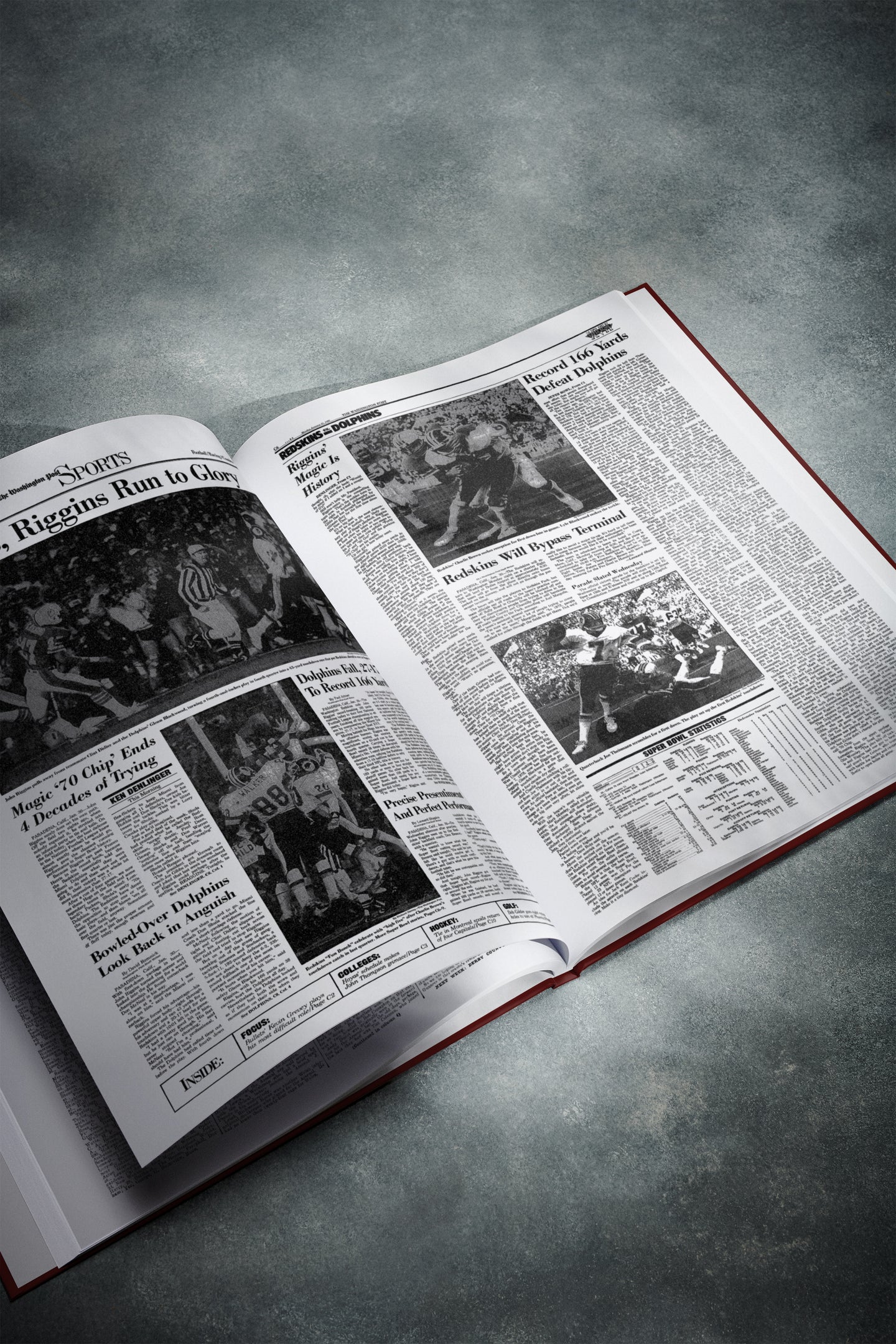 The US Football History of Washington Commanders Washington Post Edition Book - Historic Newspapers