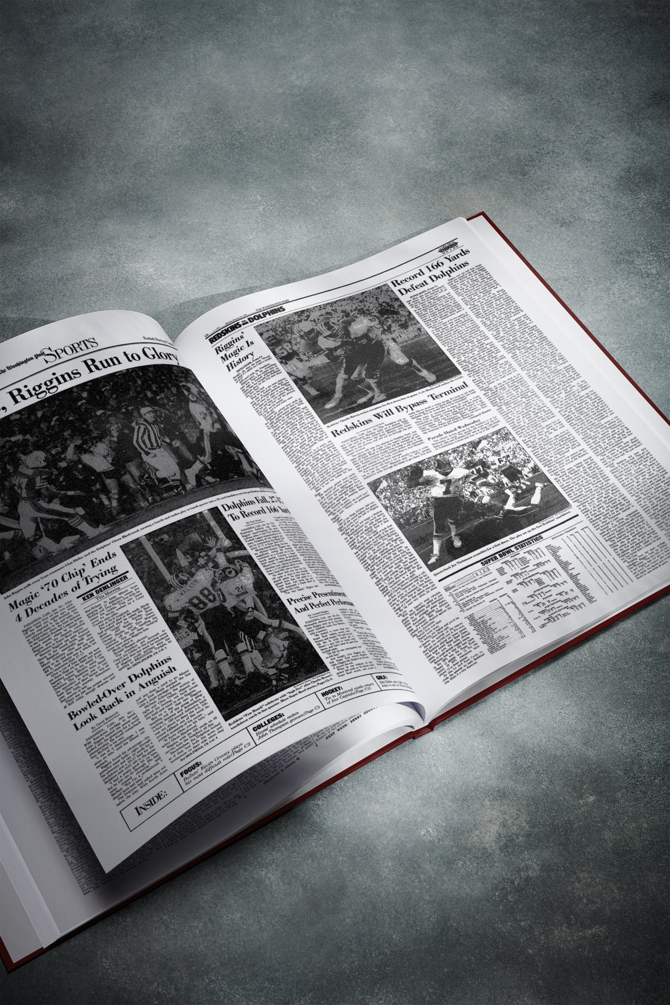 The US Football History of Washington Commanders Washington Post Edition Book - Historic Newspapers