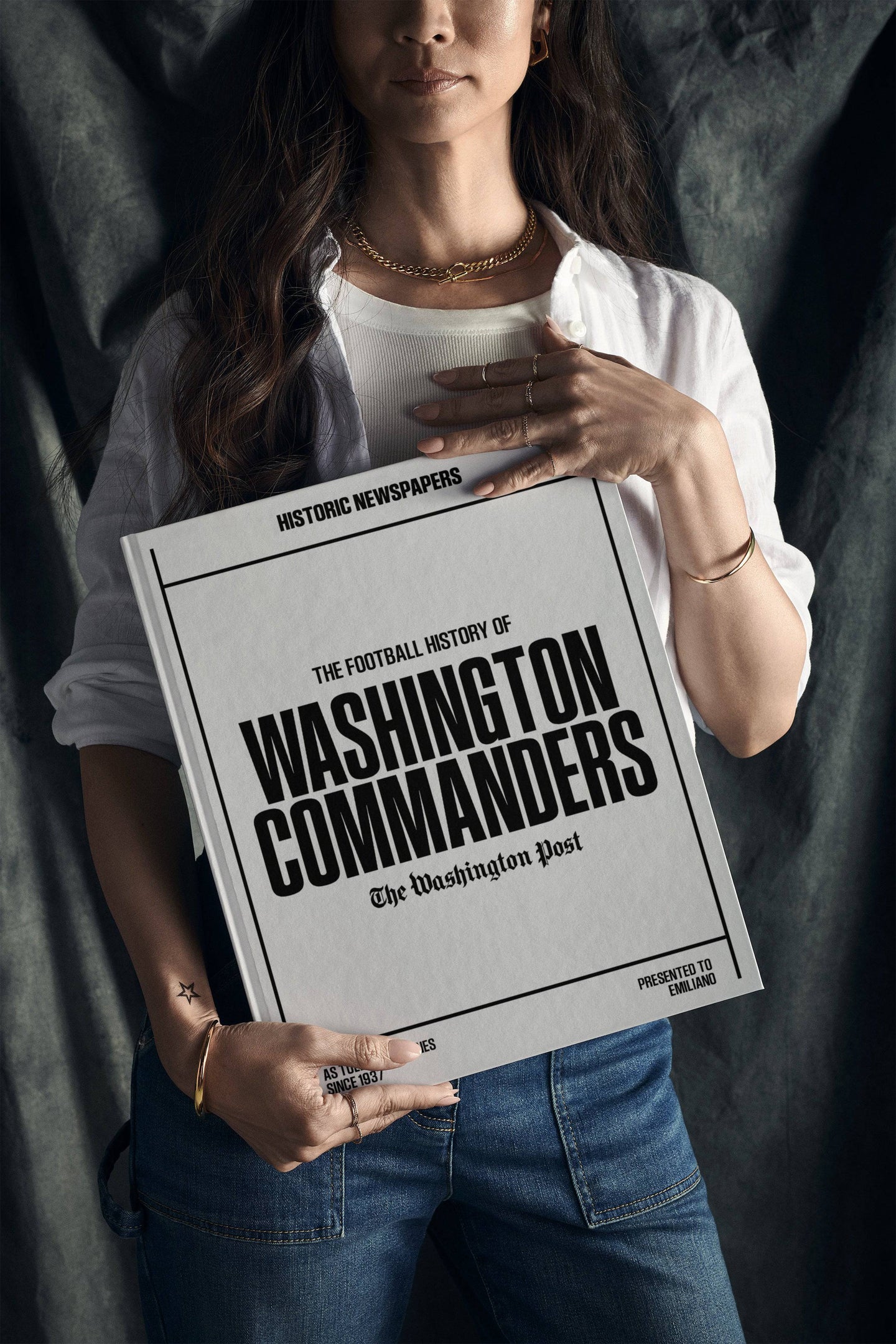 The US Football History of Washington Commanders Washington Post Edition Book - Historic Newspapers