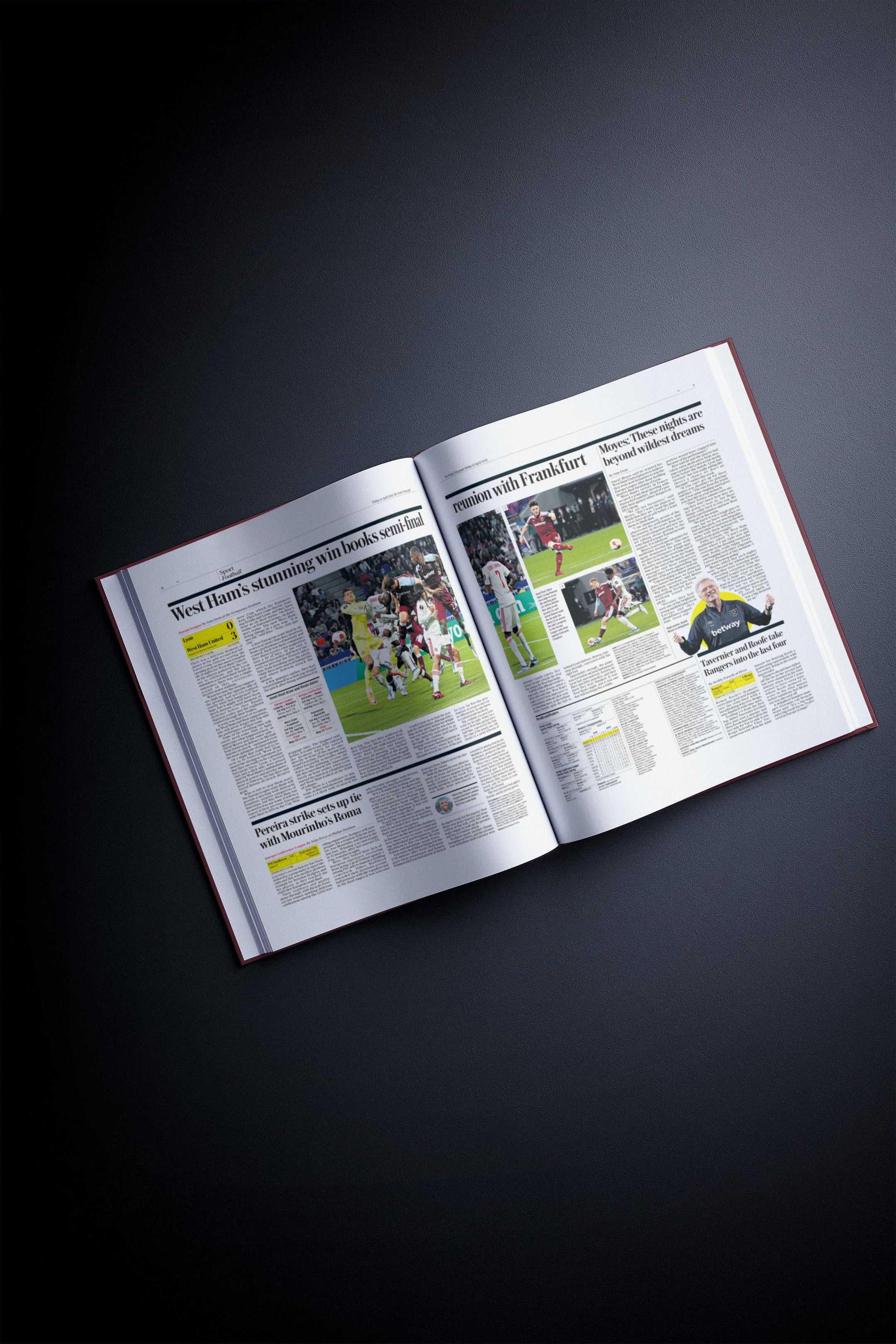 The Football History of West Ham Telegraph Edition Book