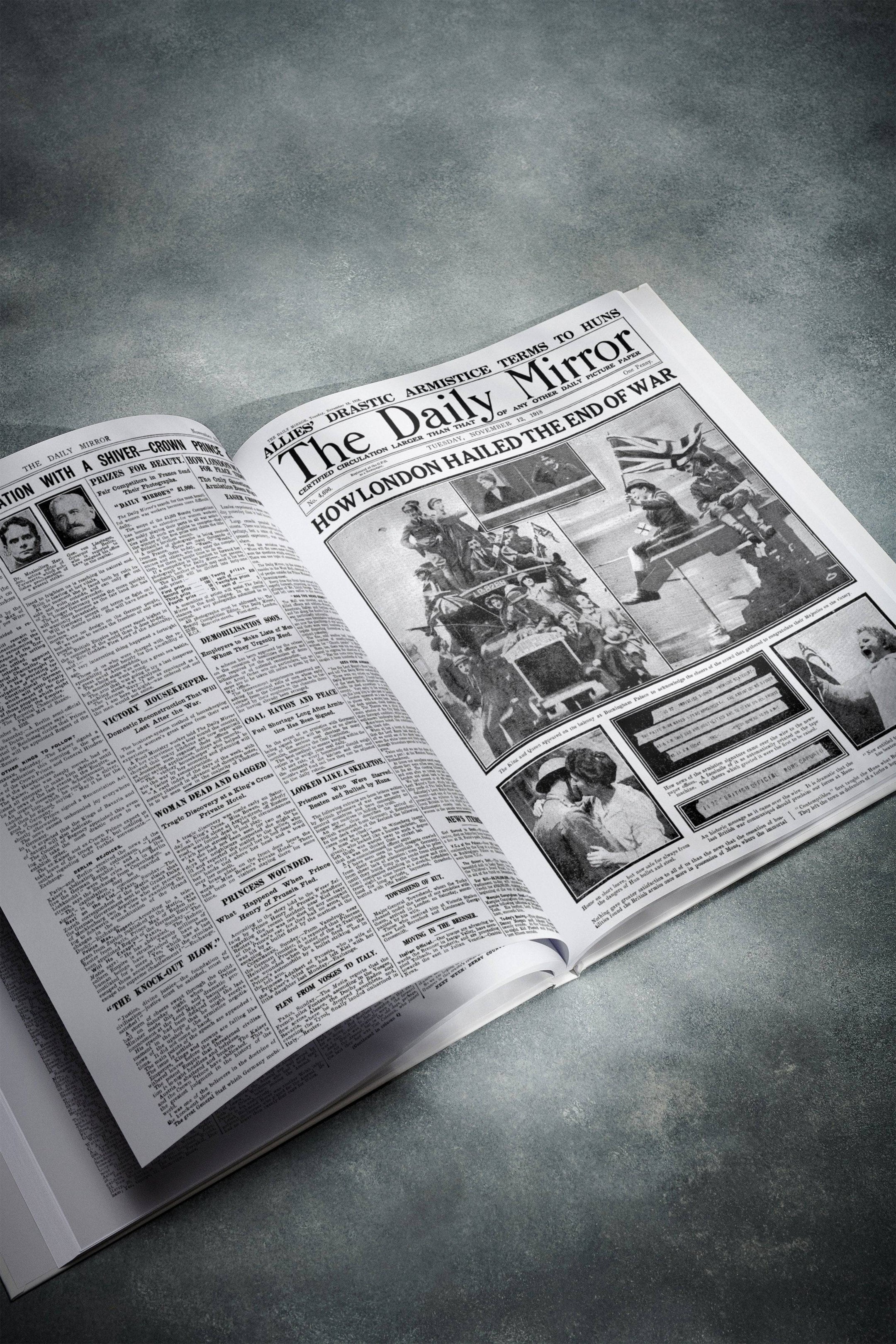 The Story of World War I Book - Historic Newspapers