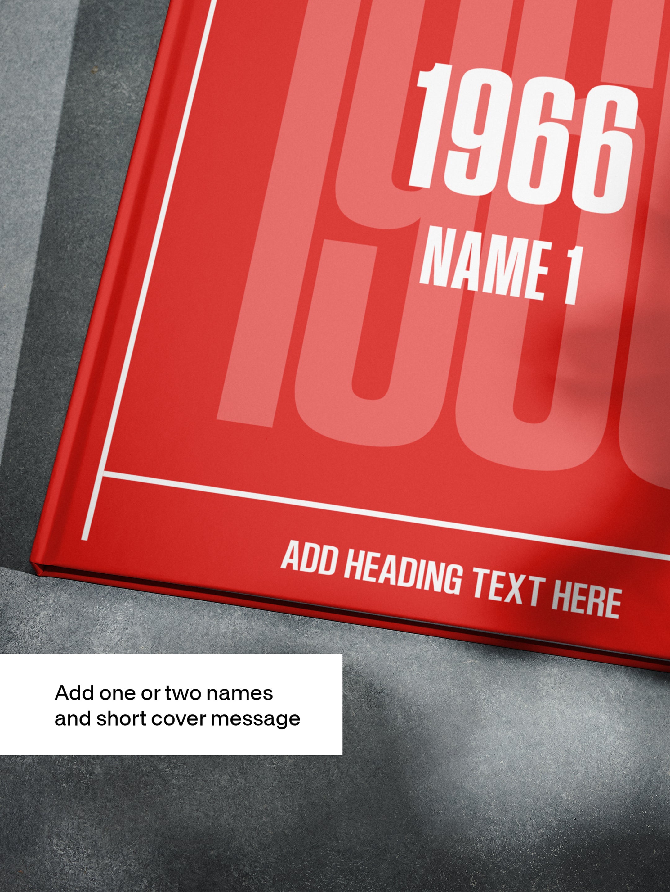 Red cover of Your Year in Headlines 1966 US Edition POD book by Historic Newspapers, showcasing historic newspaper headlines from 1966.