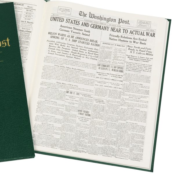Personalized World War One Newspaper Book