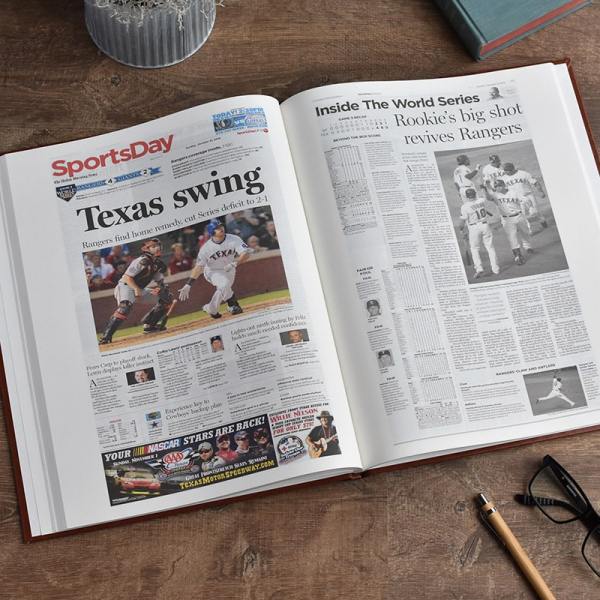 texas rangers newspaper book
