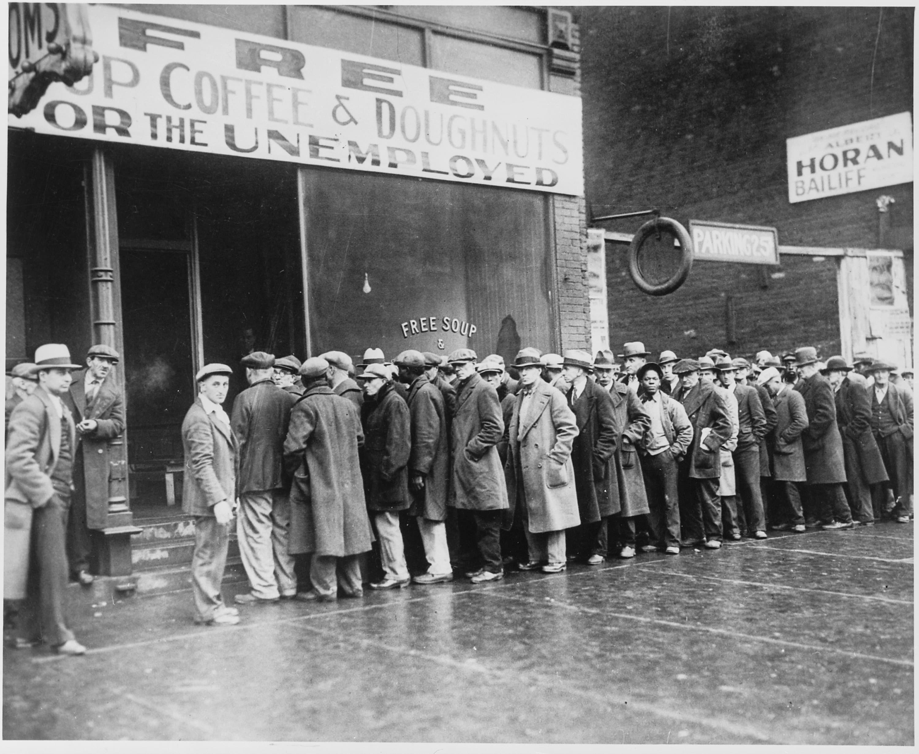 soup kitchen queue