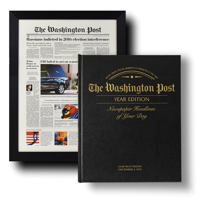 Washington Post Gifts Historic Newspapers