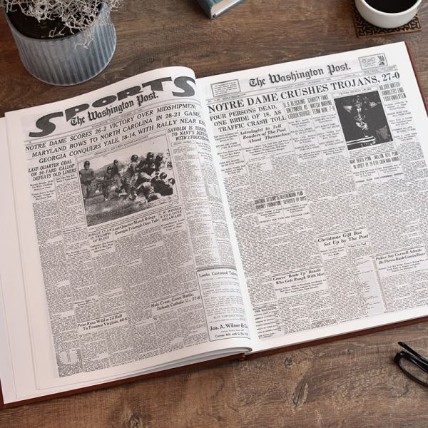 Notre Dame Football Newspaper Book - Historic Newspapers