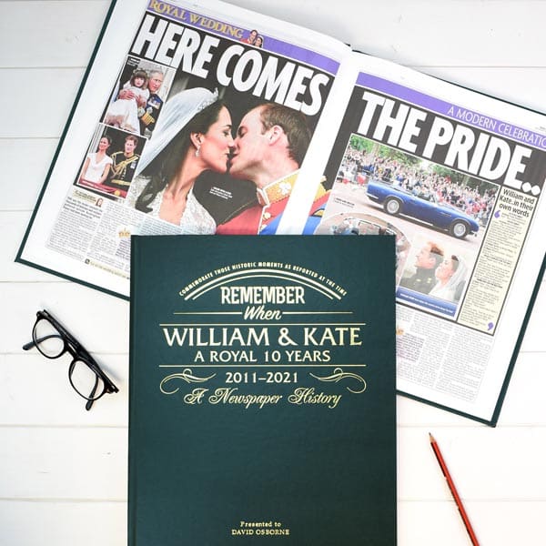 william and kate anniversary book