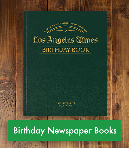 Birthday Newspaper Book - Historic Newspapers US