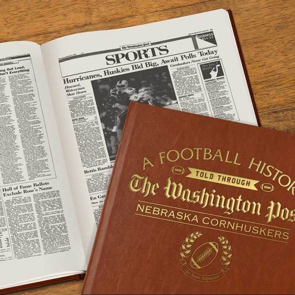 Nebraska Football Newspaper Book