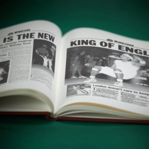 Tennis History Newspaper Book