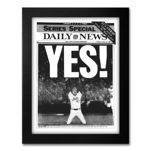 yes mets win world series historical newspaper front page reprint