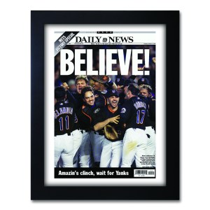 believe - met's 4th pennant historical newspaper front page reprint